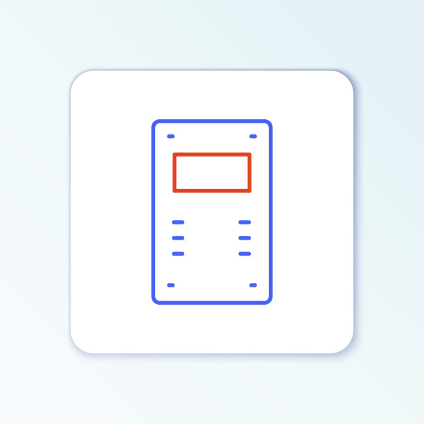 线警察突击盾图标孤立在白色背景。色彩斑斓的轮廓的概念。向量图片下载