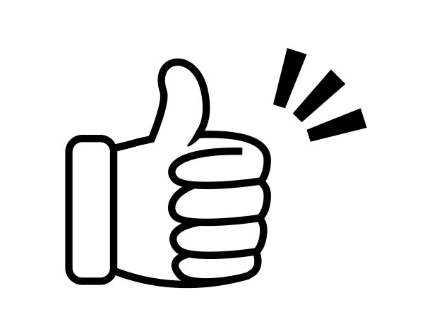 简单的图标。好迹象。手的迹象。图片下载