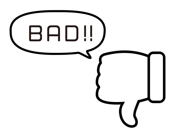 简单的图标。不好的预兆。手的迹象。图片下载