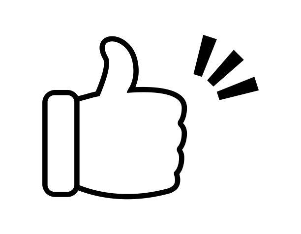 简单的图标。好迹象。手的迹象。图片下载