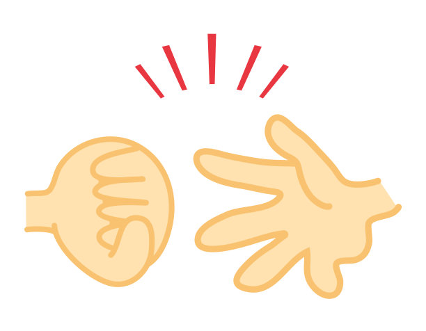 剪刀。手的迹象。矢量插图。图片下载