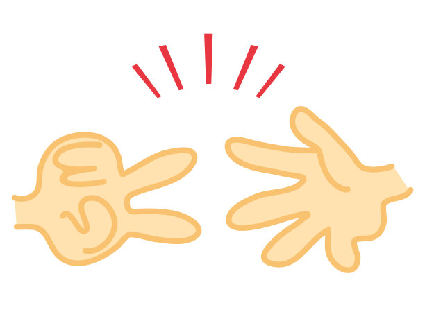 剪刀。手的迹象。矢量插图。图片下载