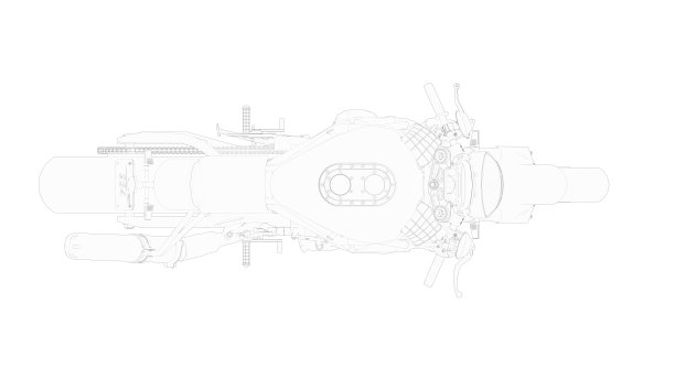 摩托车摩托车技术机械工程模型计算机模型在白色背景下的三维渲染图片下载