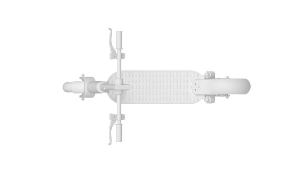 可持续电动滑板车移动运输车辆孤立在白色背景的3D渲染。图片下载