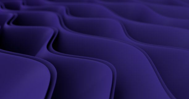 紫色插图与抽象的波浪线。豪华布局与紫色波浪图片下载