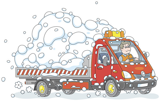 载雪的小卡车图片下载