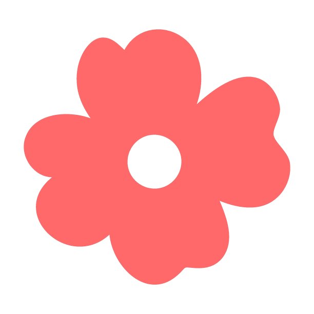 手绘花孤立在白色背景上。装饰涂鸦素描插图。向量的元素。图片下载