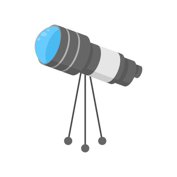 摘要扁平化漫画教育学院研究望远镜天文探索星座矢量设计风格元素孤立年级学习概念图片下载