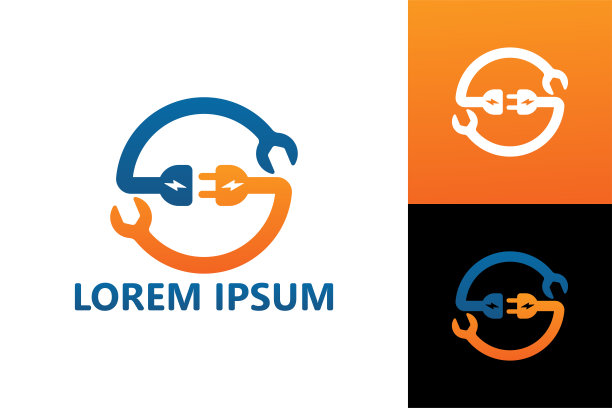 电气维修标志模板设计矢量图片下载