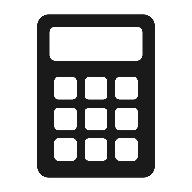 数学计算器Web按钮矢量图图片下载