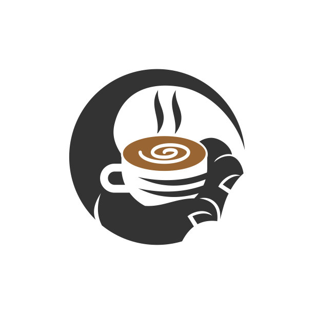 咖啡杯服务手图标插图品牌标识图片下载