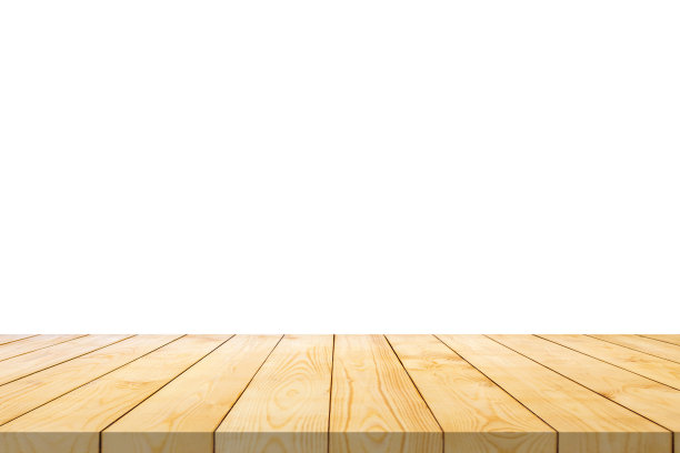 空木桌面孤立在白色背景的产品显示蒙太奇图片下载