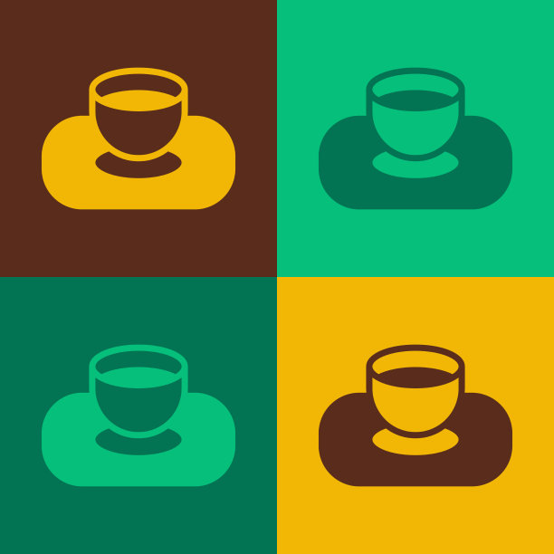 波普艺术酱油在碗图标孤立的颜色图片下载