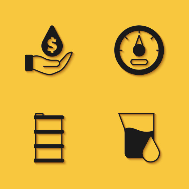 设置美元符号汽油试管滴油图片下载