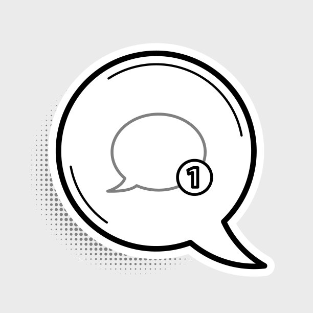 线语音气泡聊天图标孤立在灰色背景上。消息图标。沟通或评论聊天符号。色彩斑斓的轮廓的概念。向量图片下载