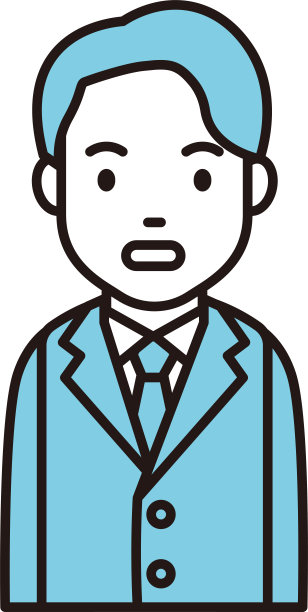 目瞪口呆的西装男(西装)剪贴画图片下载