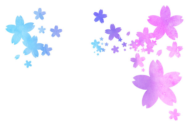 樱花背景插图图片下载