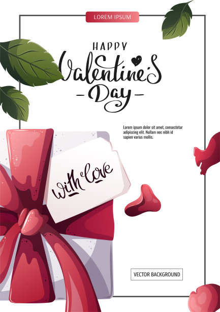 装着情书，玫瑰花瓣的礼盒。情人节快乐，浪漫，爱的概念。图片下载