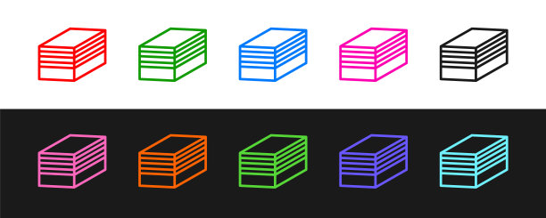 在黑白背景上孤立的一块蛋糕图标。生日快乐。向量图片下载