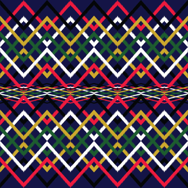 土著非洲织物图案，民族几何图案矢量设计的传统背景的原材料或服装或包裹或蜡染。图片下载