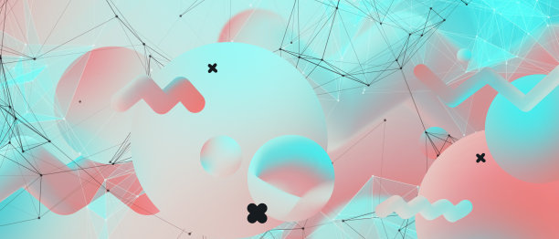 以几何、包豪斯和当代艺术的流动形态，创造至上的网络概念。图片下载