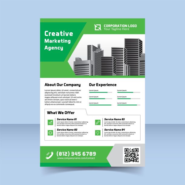 创意营销机构传单设计模板图片下载