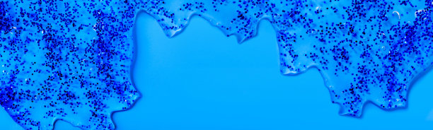 蓝色背景上的凝胶粘液纹理图片下载