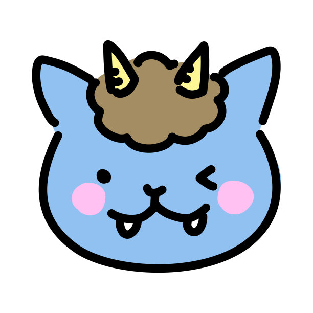 Setsubun:穿着食人魔的猫:红色食人魔，黄色食人魔，蓝色食人魔矢量插图图片下载