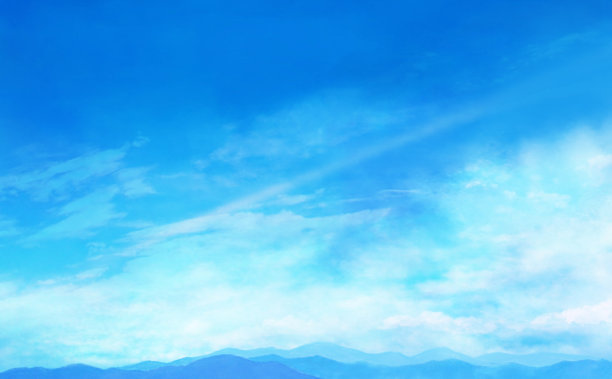 天空和山景插图图片下载