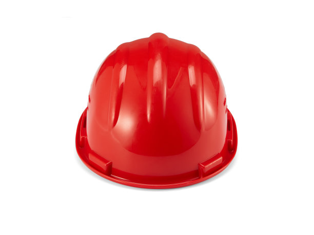 施工头盔隔离在白色背景图片下载