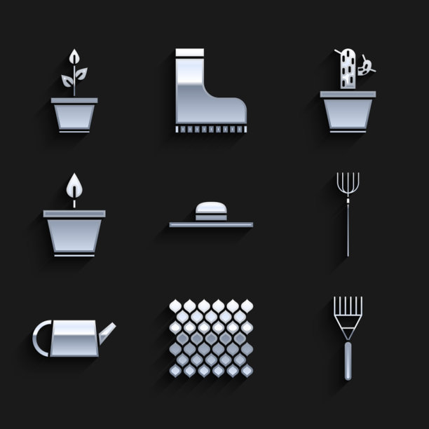 设置工人帽花园栅栏木耙图片下载