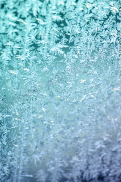 结霜的冰晶体背景图片下载