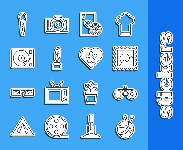 用针织针手柄设定线纱球图片下载