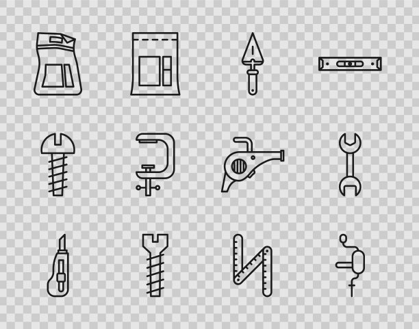 设置线文具刀手钻泥刀图片下载