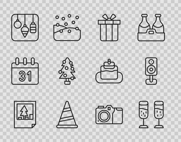 一行圣诞明信片，一杯香槟图片下载