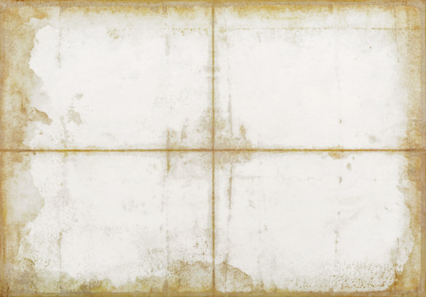 带橘色边框的旧纸，特写镜头图片下载