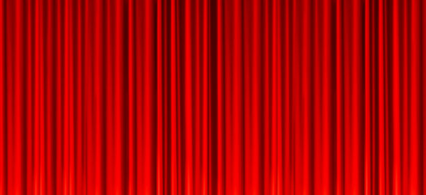 红色舞台幕幕纹理背景图片下载