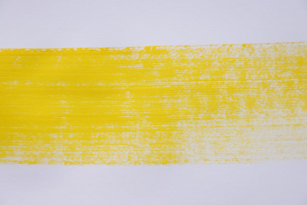 黄色水彩纹理油漆染色刷图片下载
