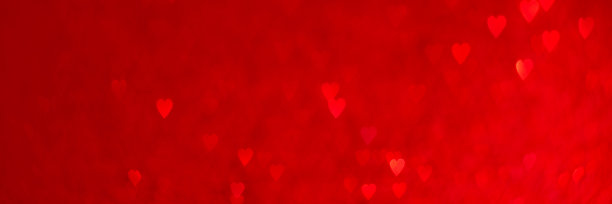 红心散景背景页眉图片下载