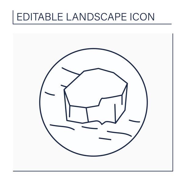 冰川线图标图片下载