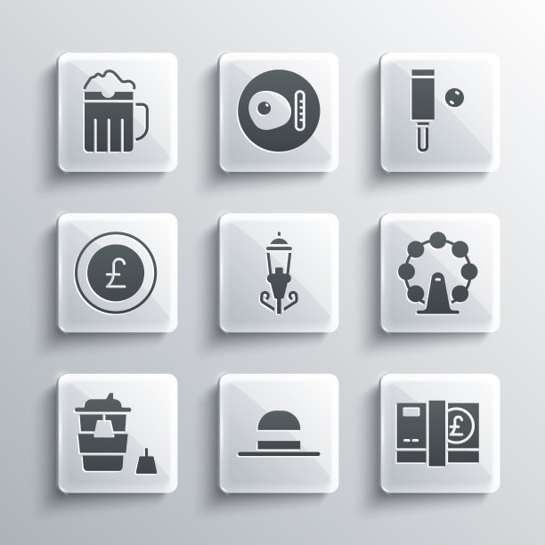 设置优雅的女士帽子英镑货币图片下载