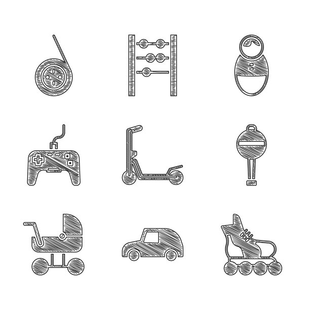 设置滑板车玩具车滚轮溜冰玩具娃娃图片下载