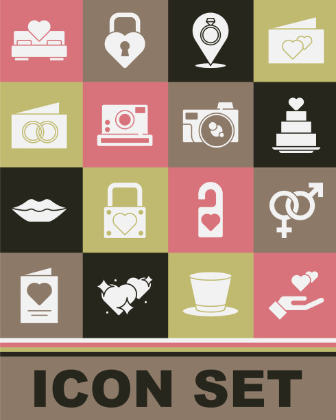 用心把心放在性别的婚礼蛋糕上图片下载