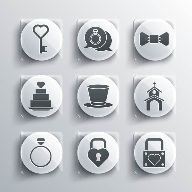 将城堡设置成心锁和教堂的形状图片下载