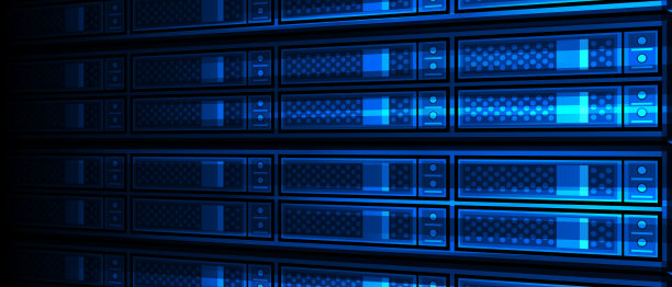 蓝色服务器背景图片下载