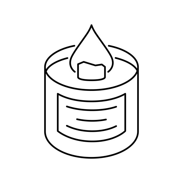 木制灯芯图标蜡烛图片下载