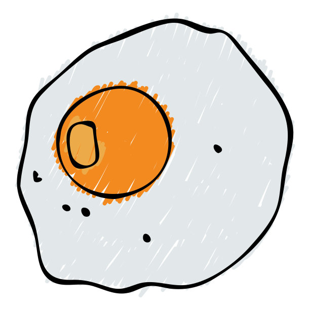 黄色炒鸡蛋在白色的背景。图片下载