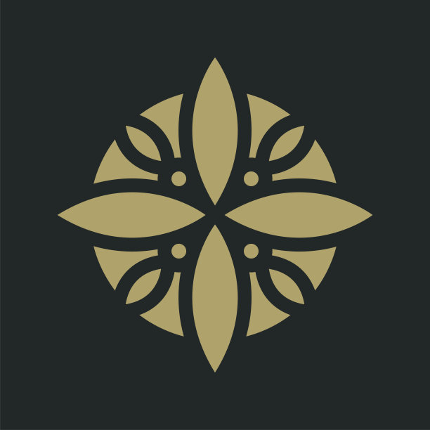 优雅的花现代插图在时尚的图标图片下载