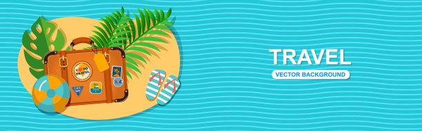 夏季旅行背景与海和顶视图热带岛屿图片下载