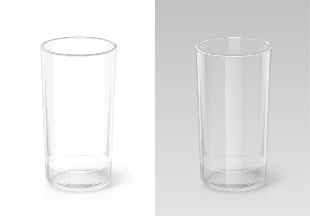 玻璃的饮料。厨房的餐具。向量。Eps10插图。图片下载